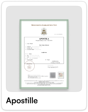 Apostille Card