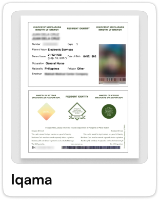 Iqama Card