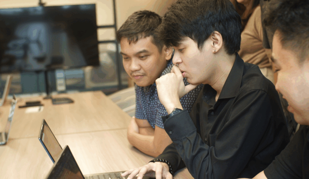 development team in a meeting